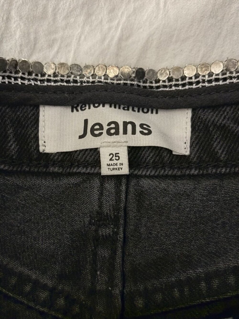 Reformation Stardust Women’s HR Straight Jeans in Ventura Sz 25 Button Fly - Picture 6 of 12